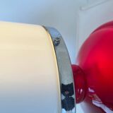 Red plastic table lamp