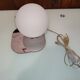 White globe lamp retro space age with chrome base. Philips