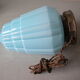 Old Art Deco lamp blue opal globe skyscraper style New York 1920/30