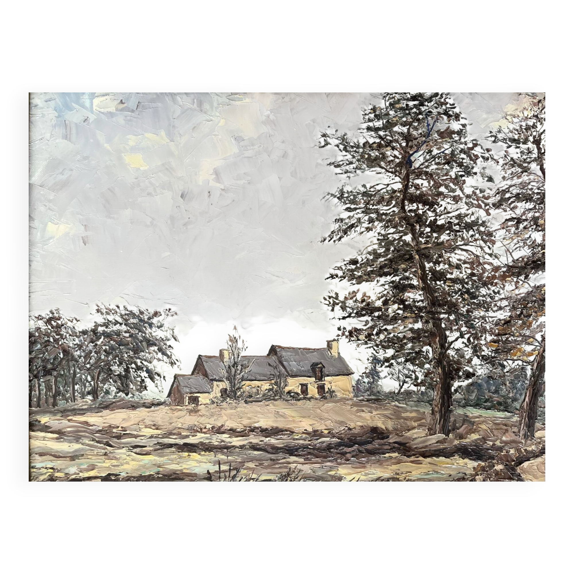 Tableau : Huile sur toile - paysage breton