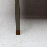 Dutch modernist coffee table with a square base and teak top, 1950s.