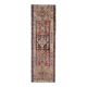 1970s Turkish Oushak Handmade Wool Cotton Red Runner Rug 131x354
