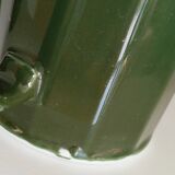 Bistro service, mugs, milk jug, green porcelain bistro coffee maker