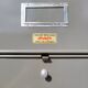 Set of 4 industrial column workshop furniture with Roneo flaps
