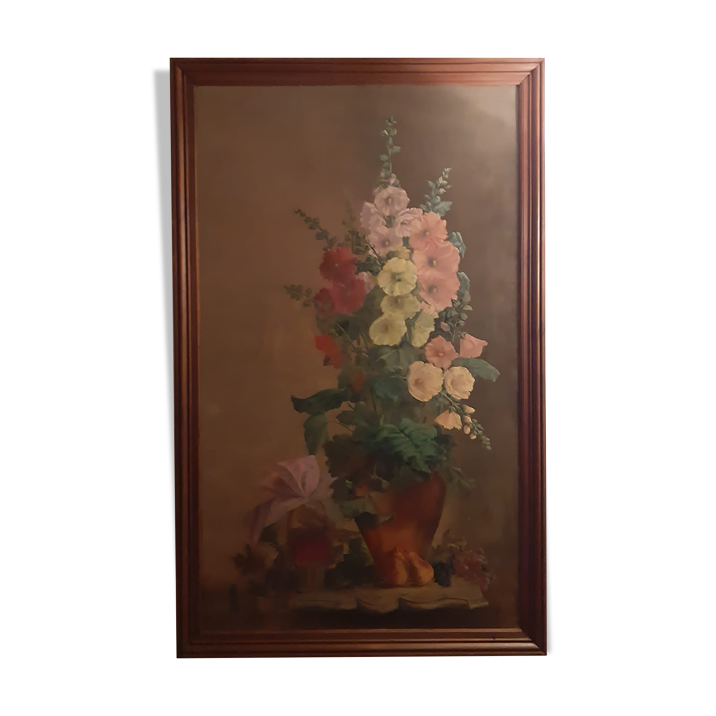 Oil on canvas painting signed