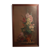 Oil on canvas painting signed