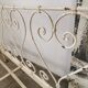Bed, wrought iron bench