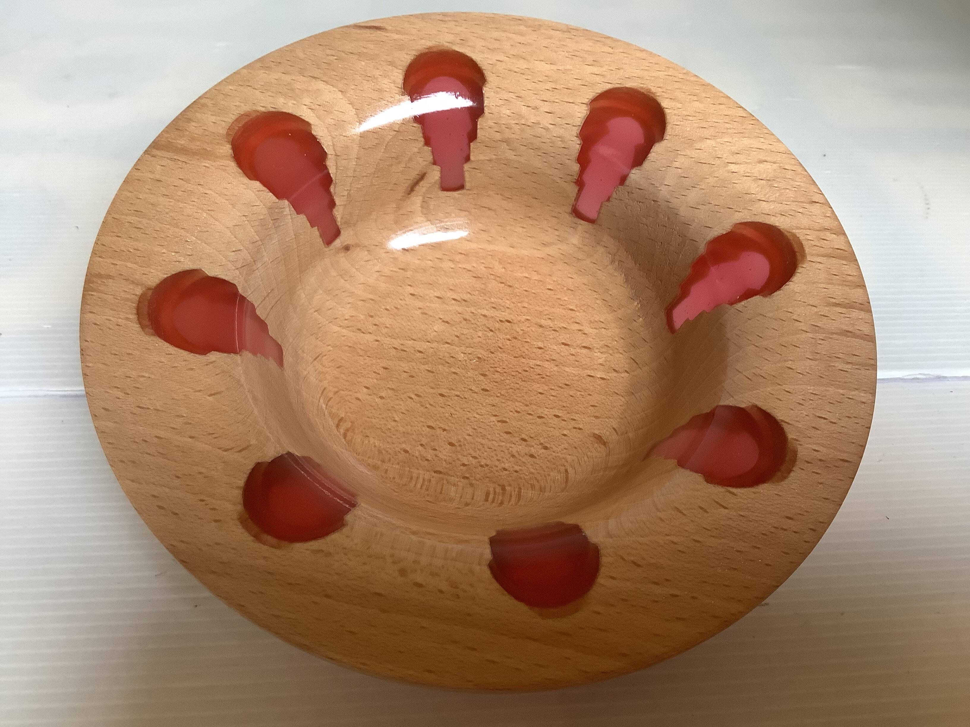 Wooden catchall Nopjes handcrafted woodturning