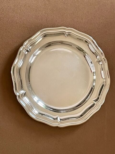 Christofle plate silver metal with desserts