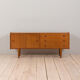 Vintage Scandinavian sideboard with 3 drawers and sliding doors, 1960s