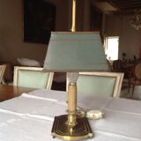 Lampe bouillotte ancienne en bronze, début 20 ème