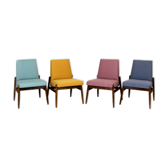 Beech Chairs from Zamojskie Fabryki Mebli, 1960s, Set of 4