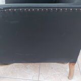 Art Deco period leather armchair