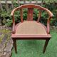 Wooden and cane office chair
