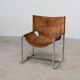 Fauteuil simple en cuir italien