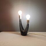 Table lamp with two light sources in the Burgundia series No. 977 for Søholm Ceramics Denmark