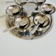 Vintage Stainless Steel Ice Cream Cups, Spoons and Trays