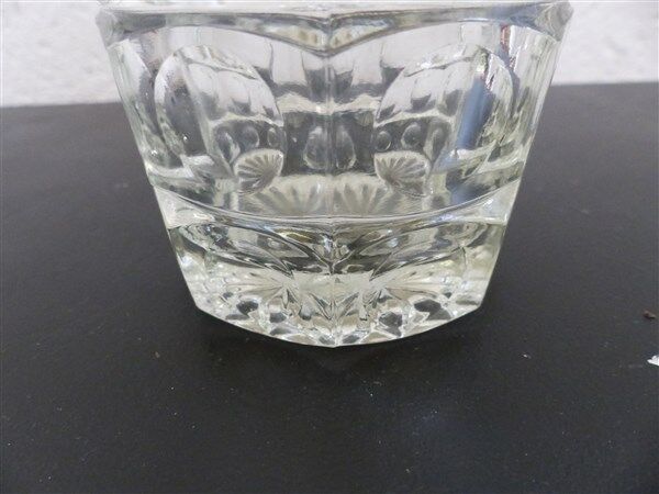 Glass ice bucket 1970