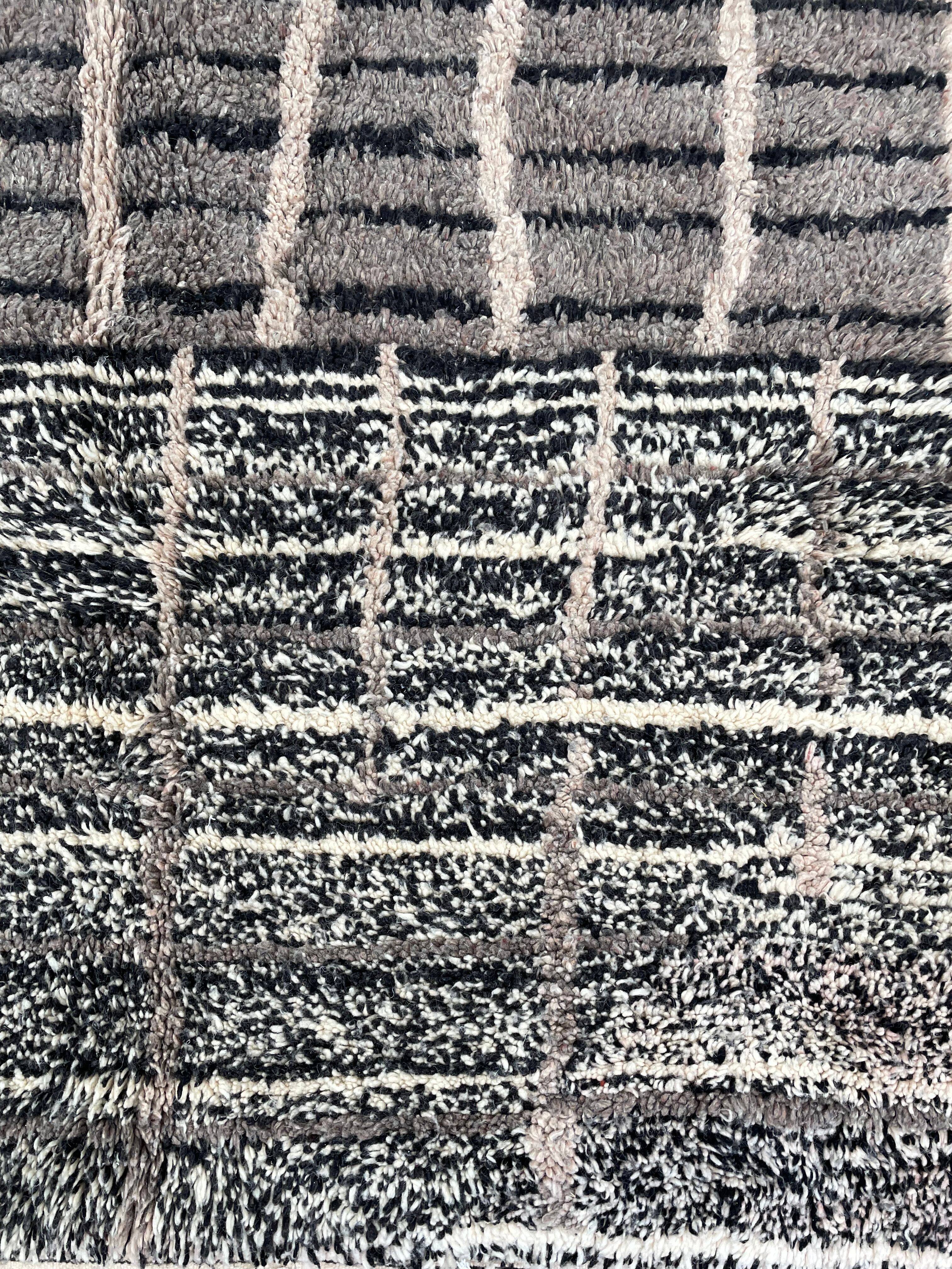 Rug berbere modern beni ouarain new, 220x300 cm