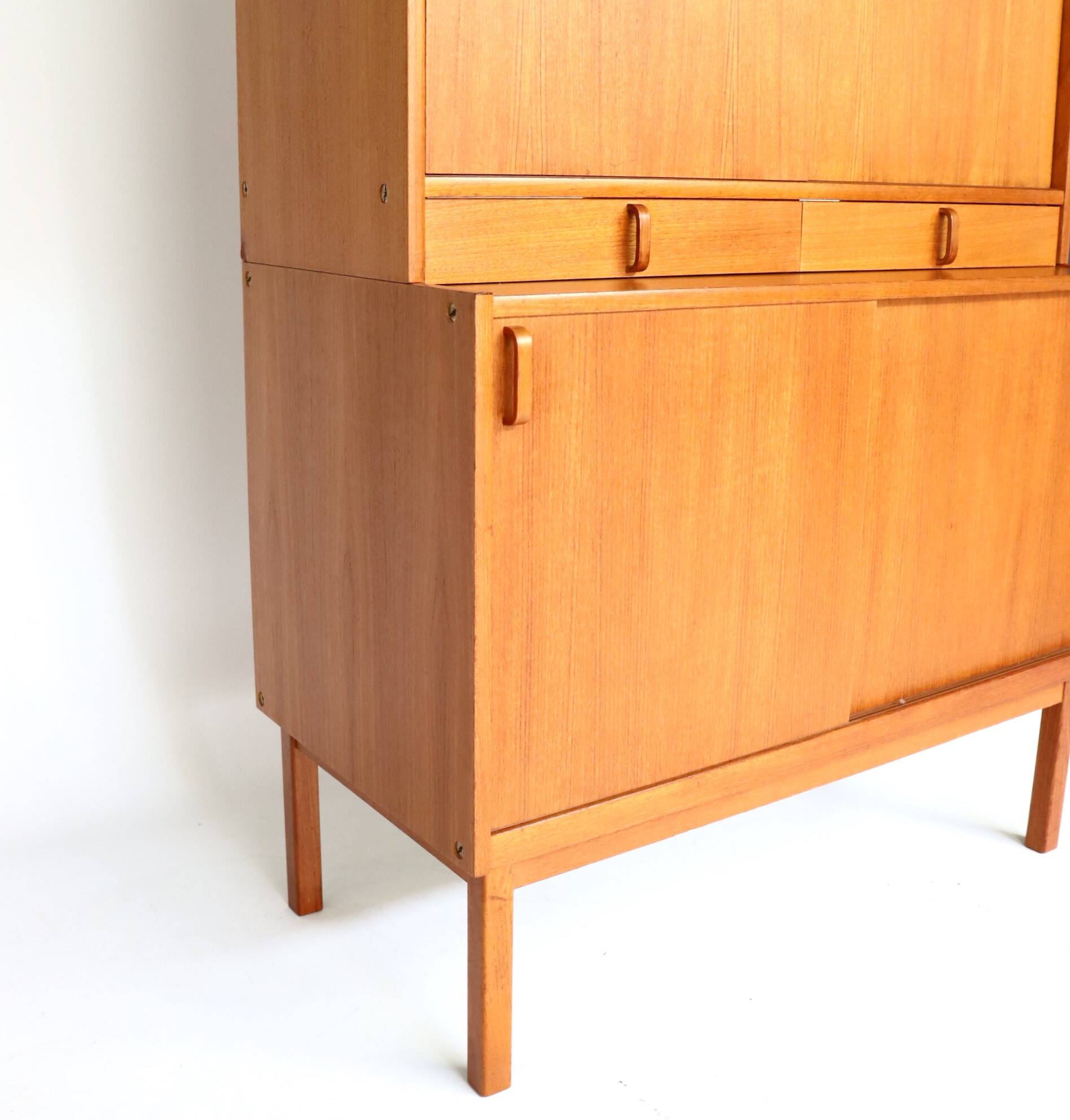Pair of Scandinavian teak bookcases from the 60s