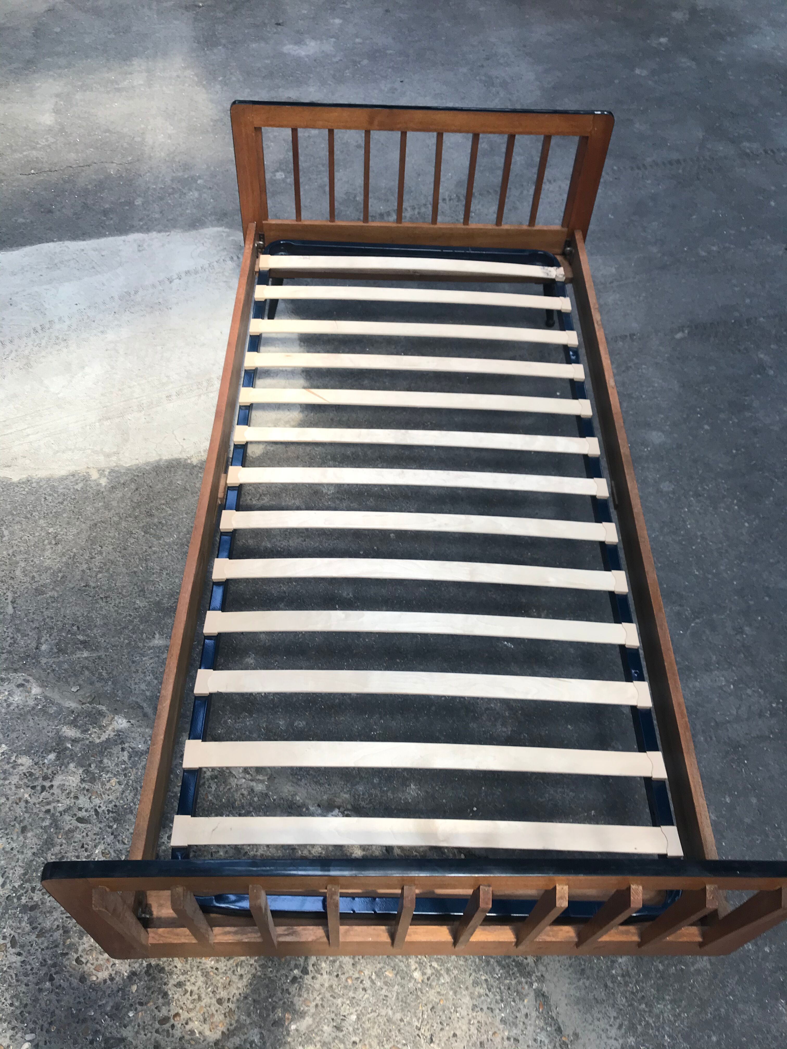 Vintage oak bed 1950