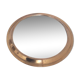 Old mirror and brass top, round, vintage 1960, 32 cm