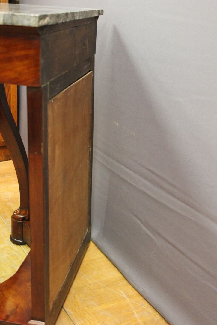 Period console Mahogany restoration XIX