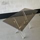 Desk in feet x plexiglass & smoked glass, 1970s