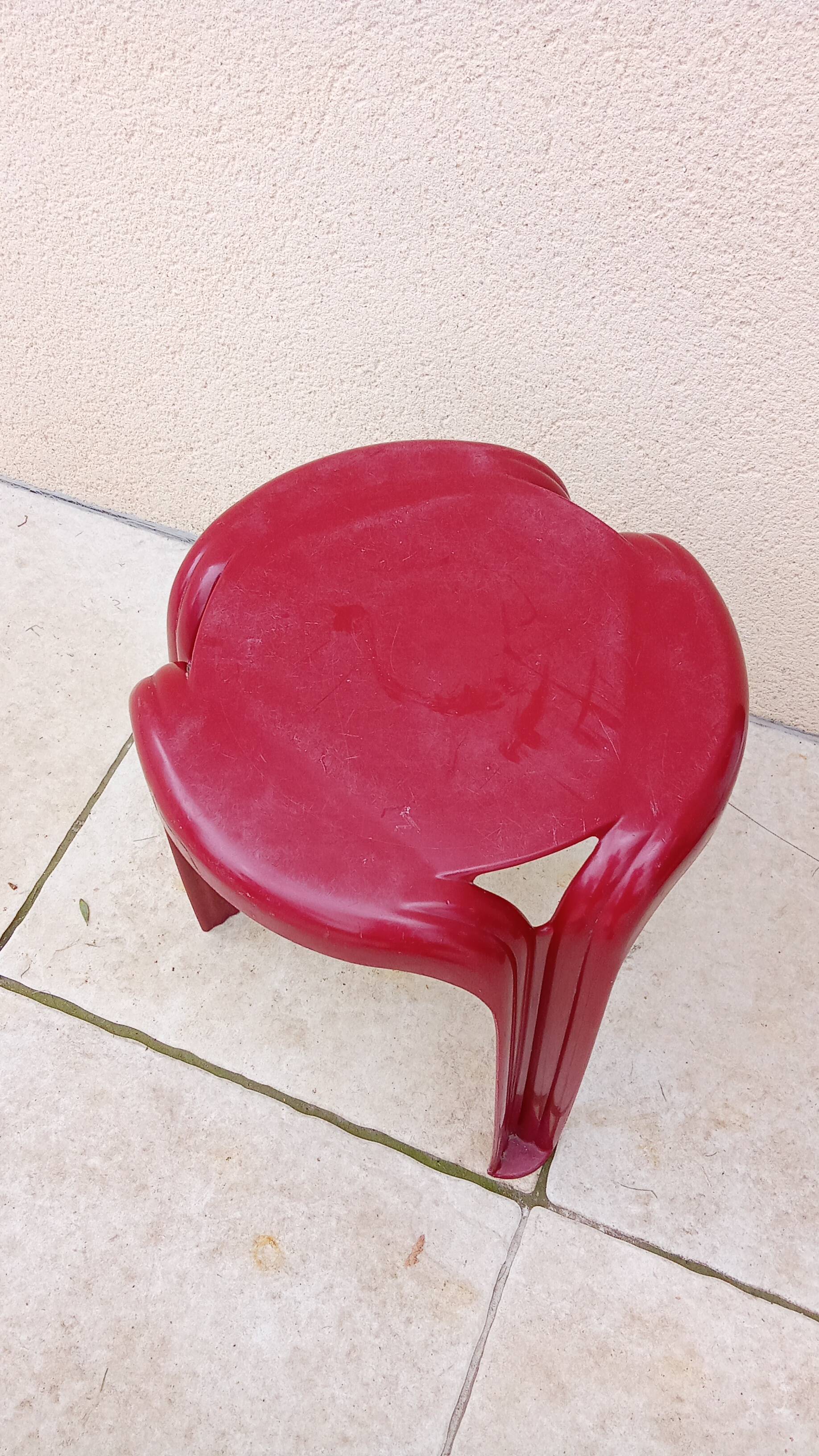 Stamp stool by henry massonnet vintage