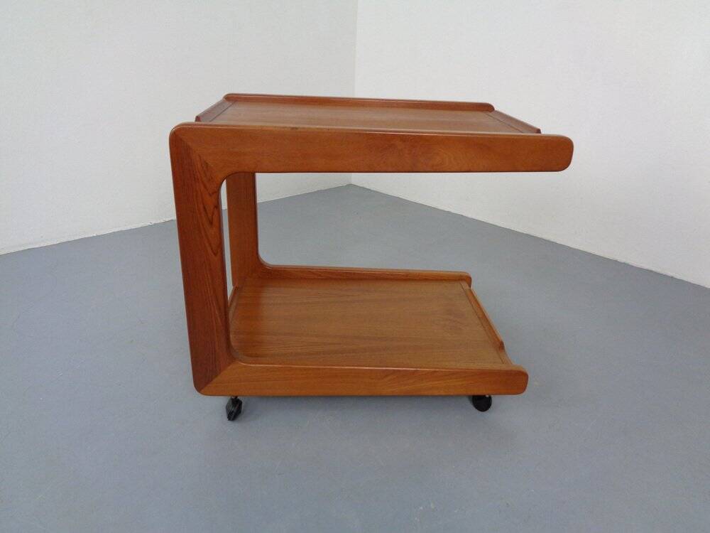 Danish Teak Serving Cart, 1960s