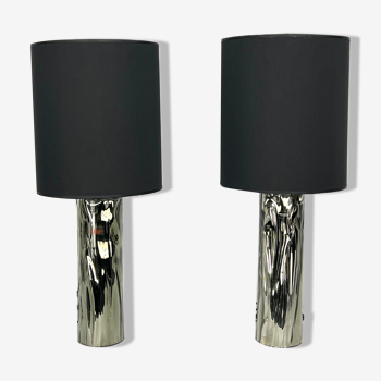 Barovier & Toso, pair of Murano glass table lamps from 70