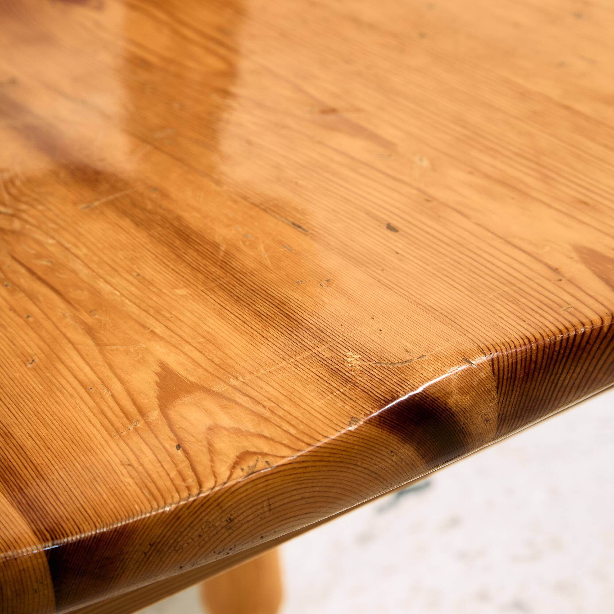 Pine dining set by Rainer Daumiller for Hirtshals Savvaerk, Set of 7