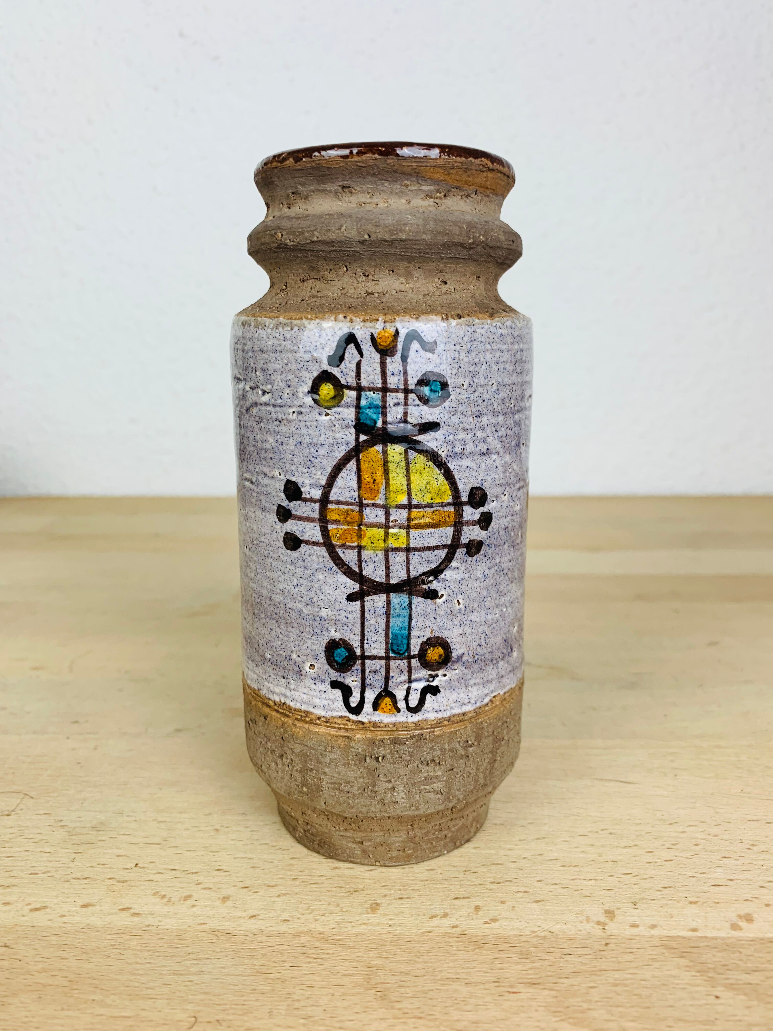 Italian roller vase, ceramic 50s