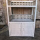 Lot 3 meubles commodes rotin blanc vintage