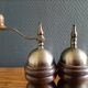 Wooden pepper mill and salt shaker set