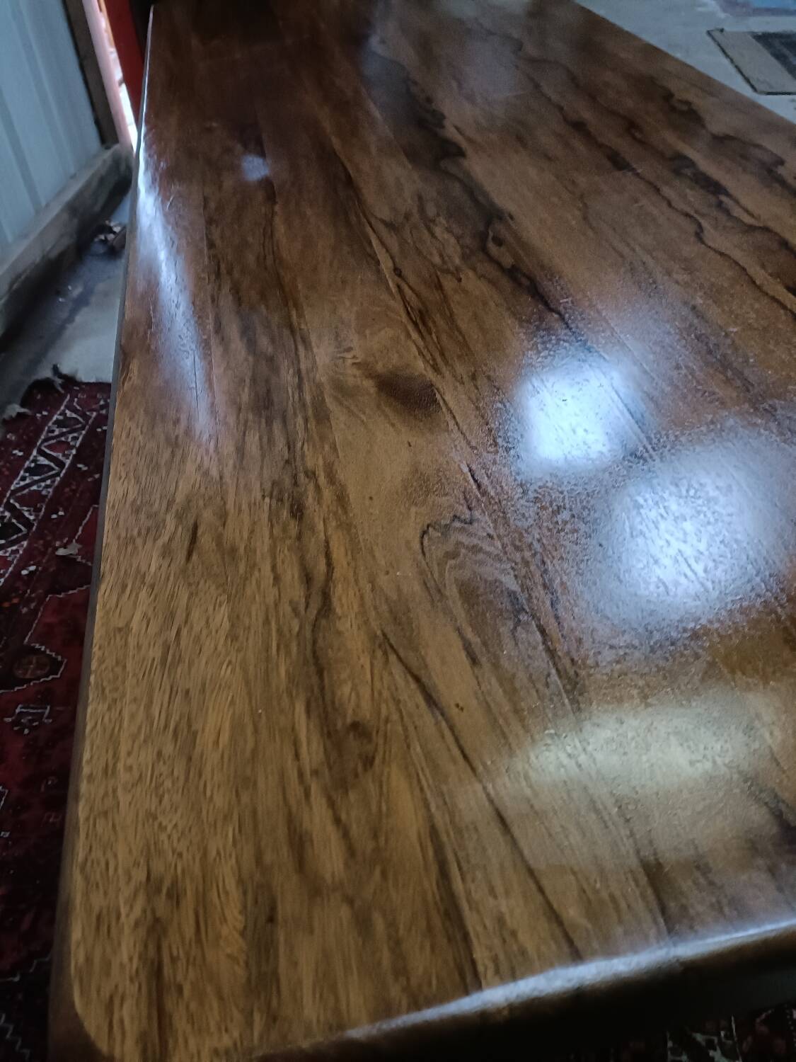 Solid wood monastery table