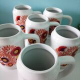 Porcelain beer mugs