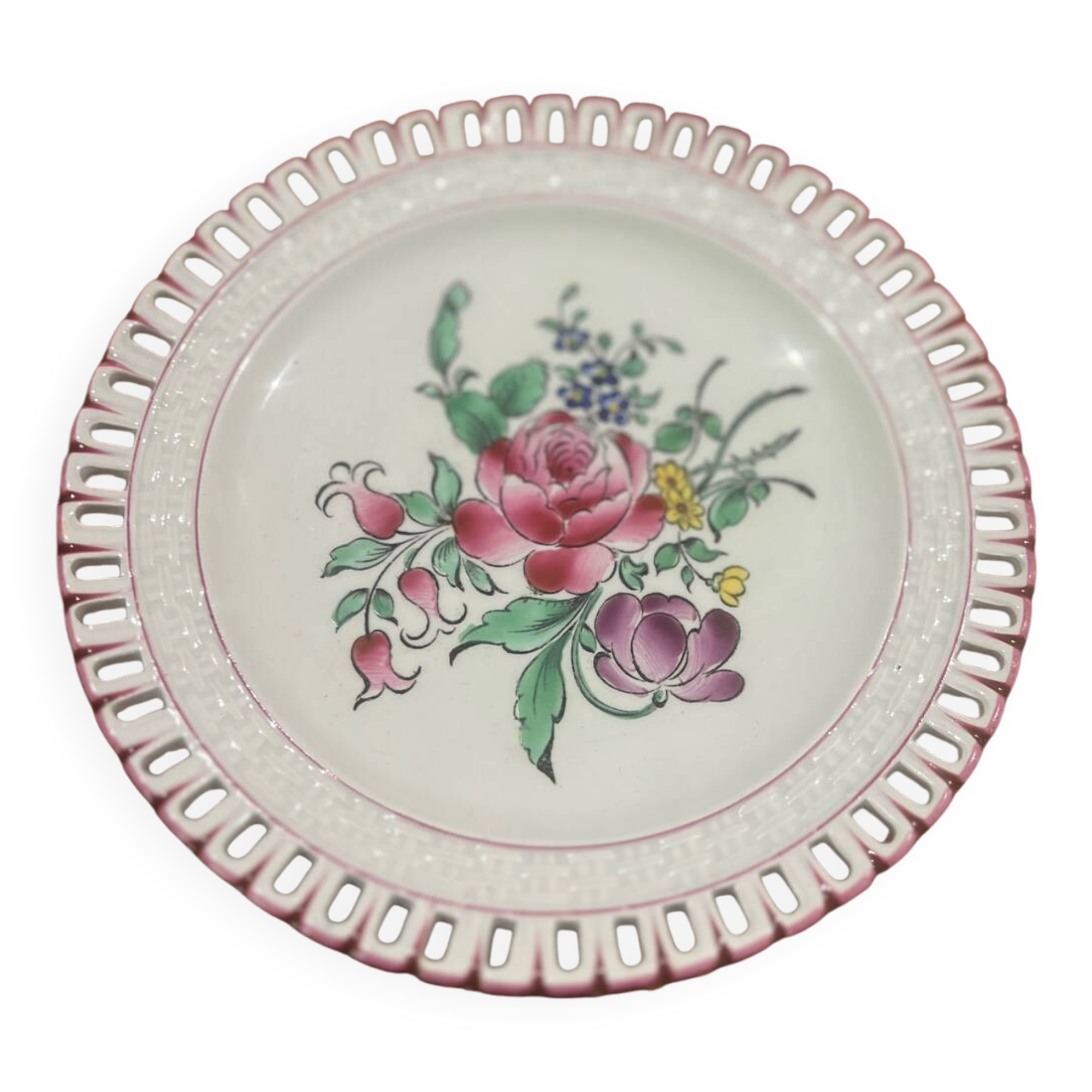 Lot 18 Dessert plates Luneville Réverbère