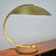 Mid century art deco / bauhaus brass table lamp by egon hillebrand 60s