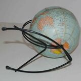 Old cardboard globe Girard and Barrère 50's