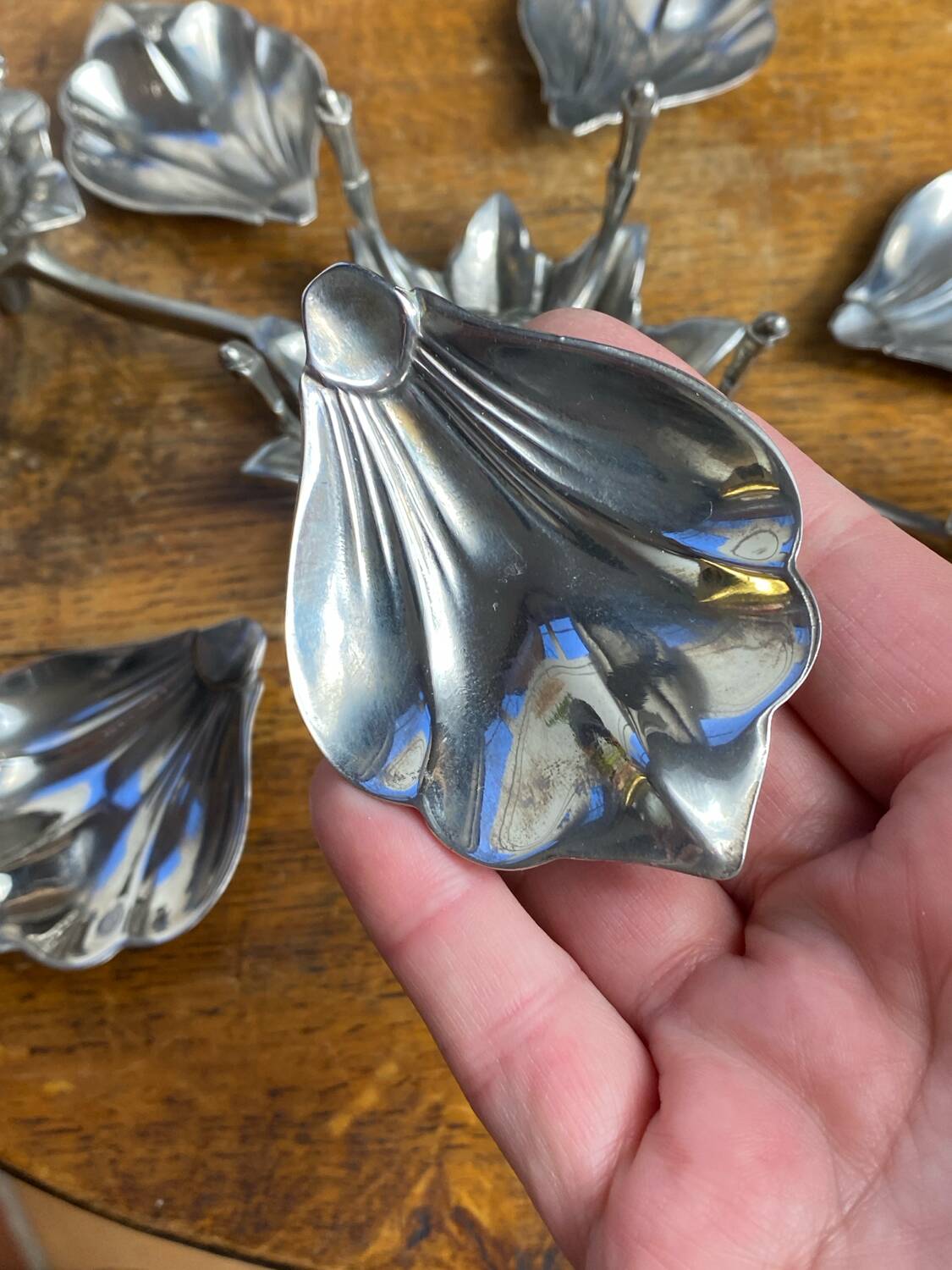 Flower candle holders, lotus ashtray with removable petals, 1960s.