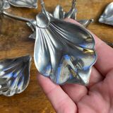 Flower candle holders, lotus ashtray with removable petals, 1960s.