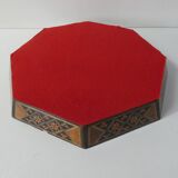 Oriental wooden marquetry tray