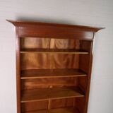 Antique oak open bookcase