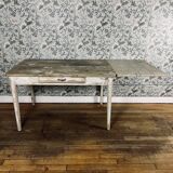 Farmhouse table with extension