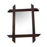 Rectangular wooden mirror 33 X 27 cm