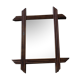 Rectangular wooden mirror 33 X 27 cm