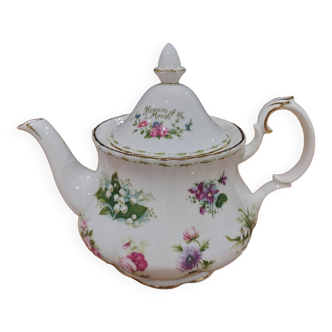 Royal Albert flowers of the month teapot