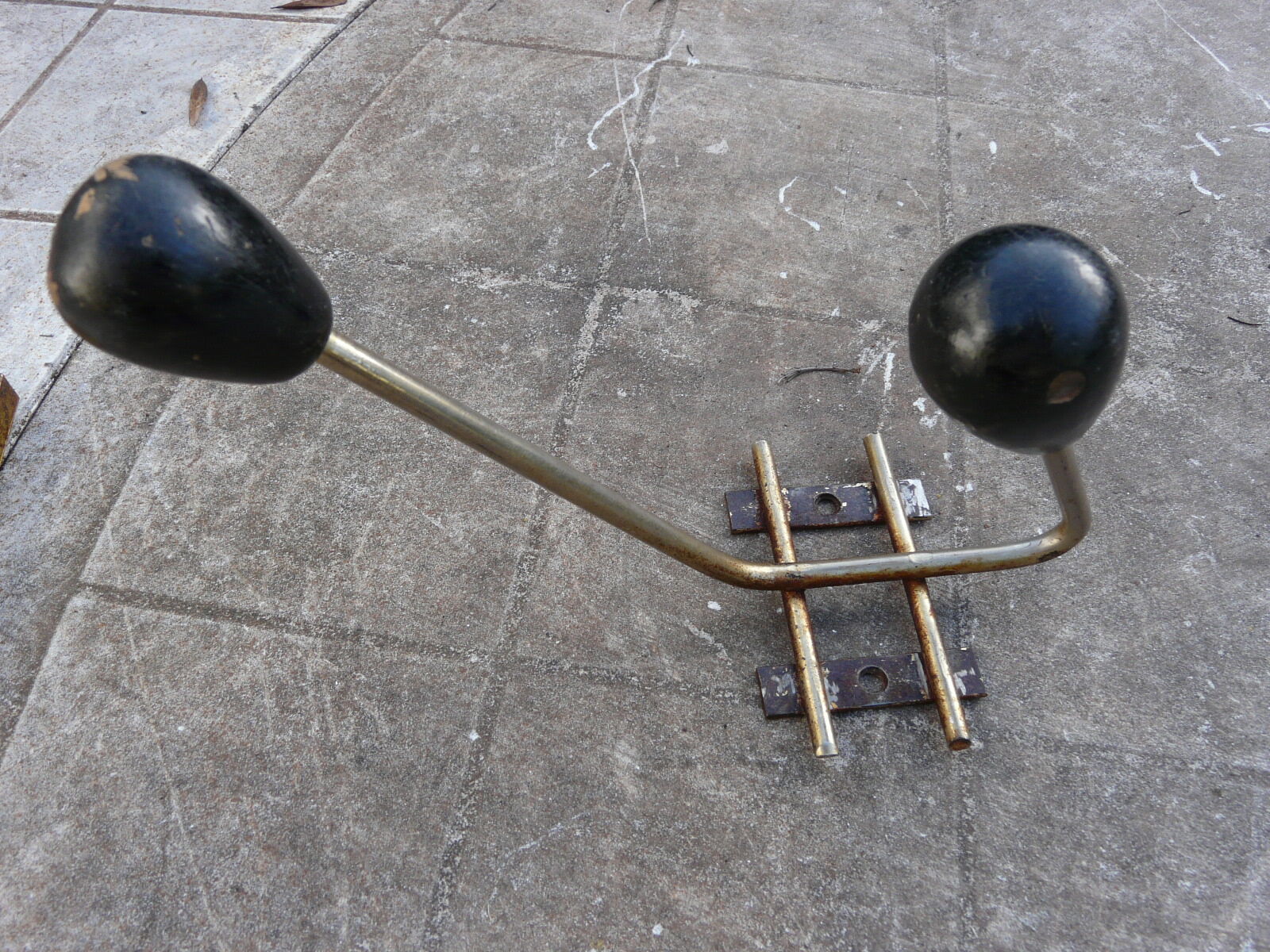 Double patère vintage porte manteau