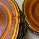 Set of 10 vintage 70s plates in Vallauris handcrafted earthenware